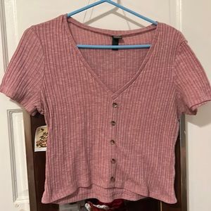 Wild Fable Pink Crop top